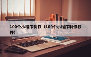 保定100个小程序制作（100个小程序制作软件）